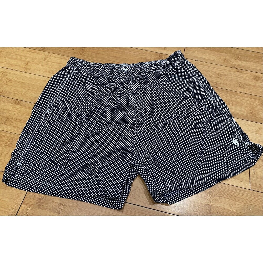 Richard James of Savile Row Swim Trunks Men’s Size Large Black/ White Polka Dot